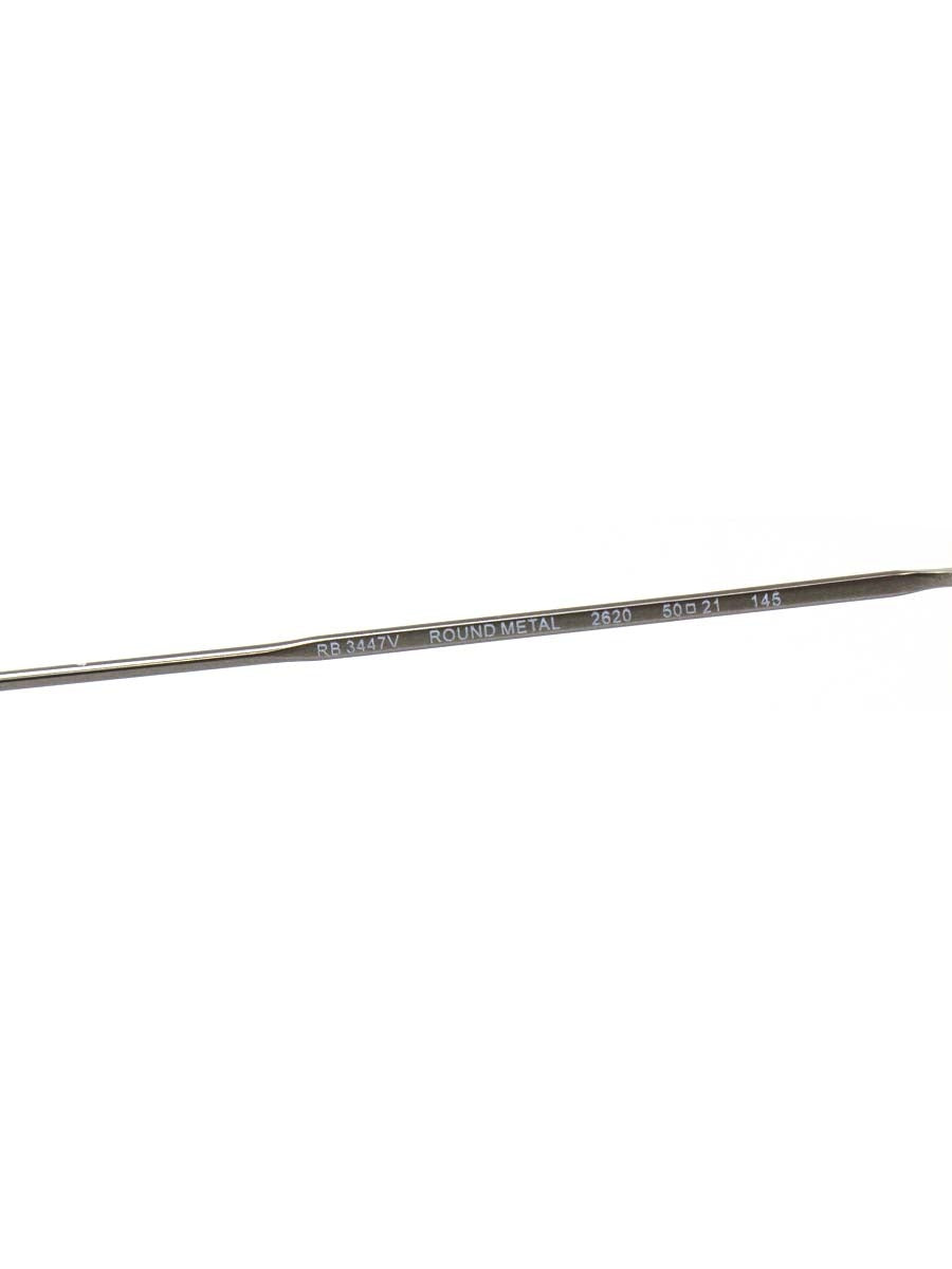 レイバン ROUND METAL OPTICS RB3447V メガネ メタルシルバー/ブラック ラウンド 2620 IT25BA2MC64U