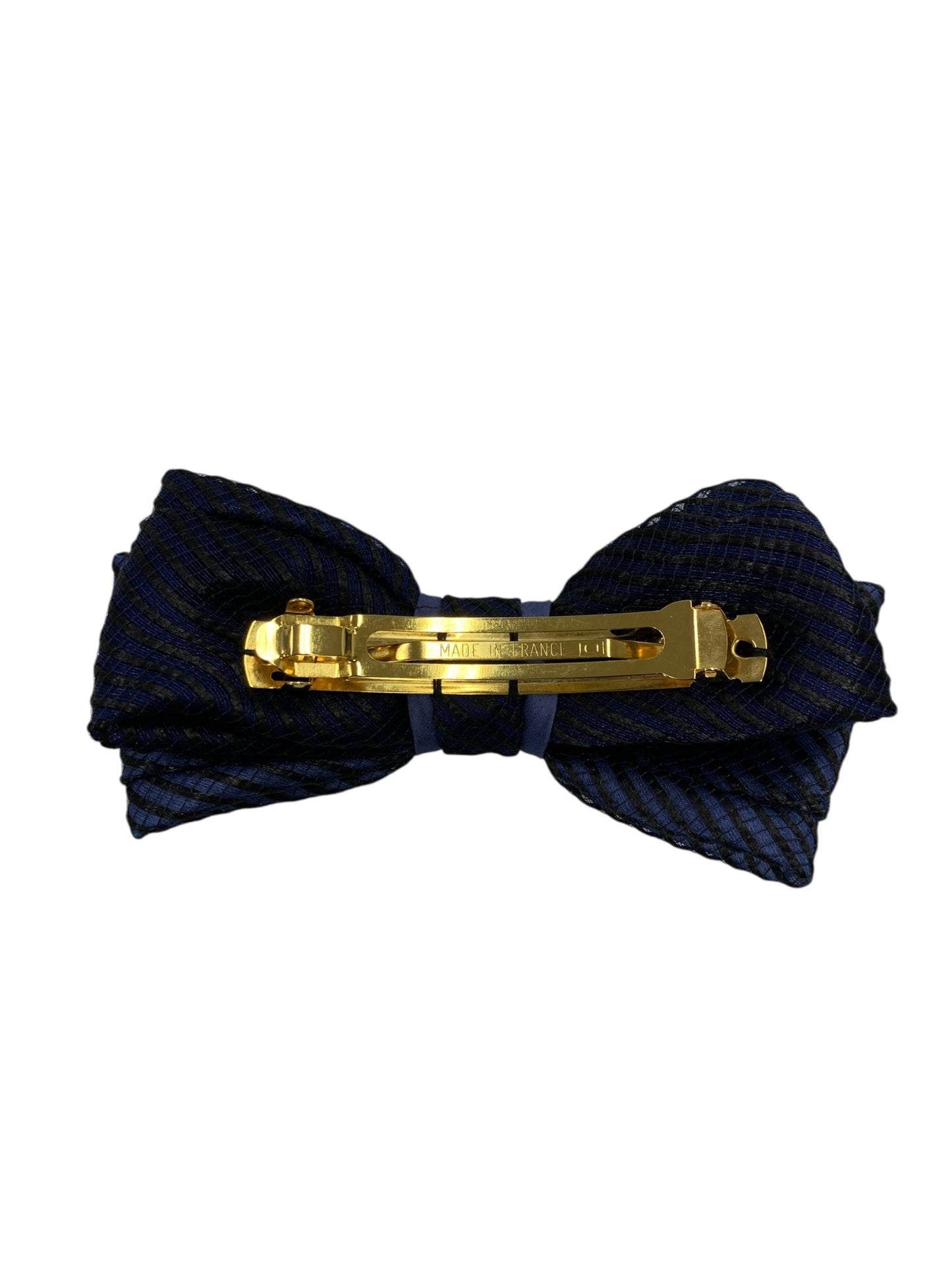 アッカ バレッタ ネイビー ヘアアクセサリー リボンモチーフ IT9QXYIX26U6