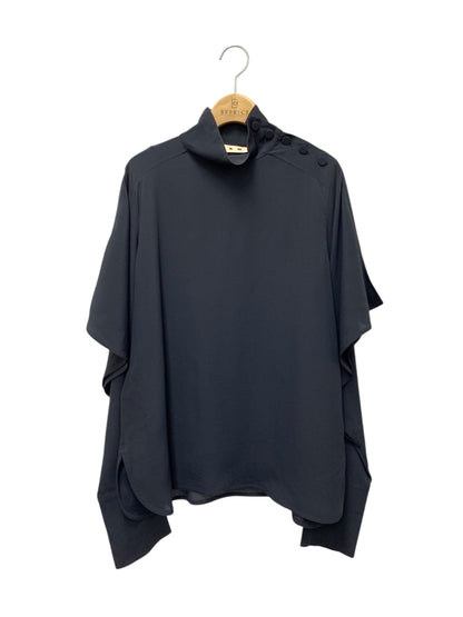 マルニ C17CAMAZ05A00TA089-00B99 プルオーバーブラウス 40 ネイビー 袖スリット IT3NVM1Z7R4S