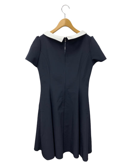 フォクシーニューヨーク New Standard Dress 42633 ワンピース 42 ネイビー 衿付き ITWUZ4KSD556