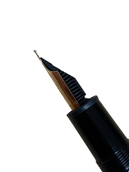 モンブラン 万年筆 旧マイスターシュテュック146 ブラック F 14K 全金 ITZKHH3BA75K