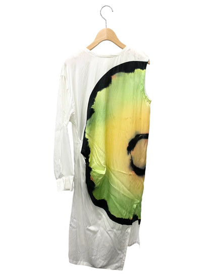 イッセイミヤケ SLICE One-Sleeved Dress Melon IM23FH040 ワンピース ドレス 2 ホワイト グラデーション IT2S3K2OJZE6