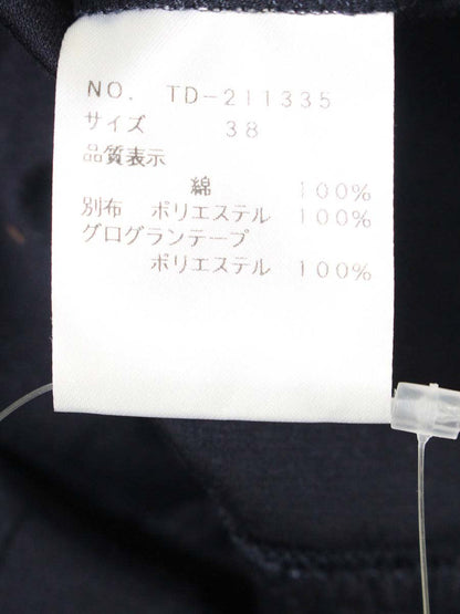 エムズグレイシー 211335 ワンピース 38 ネイビー Wジップ ITBL2AO60ZSU