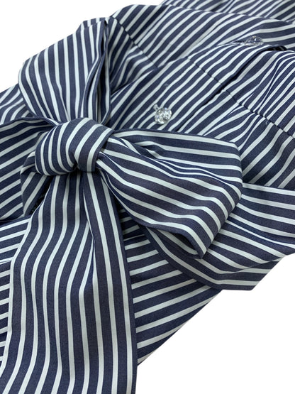 エムズグレイシー Stripe Shirt Dress 811320 ワンピース 40 ブルー ストライプ ITG1LU3O4MY4