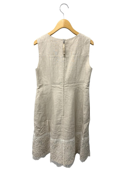 フォクシーブティック Linen Dress 40207 ワンピース 38 ベージュ ITVGPD8SI47G