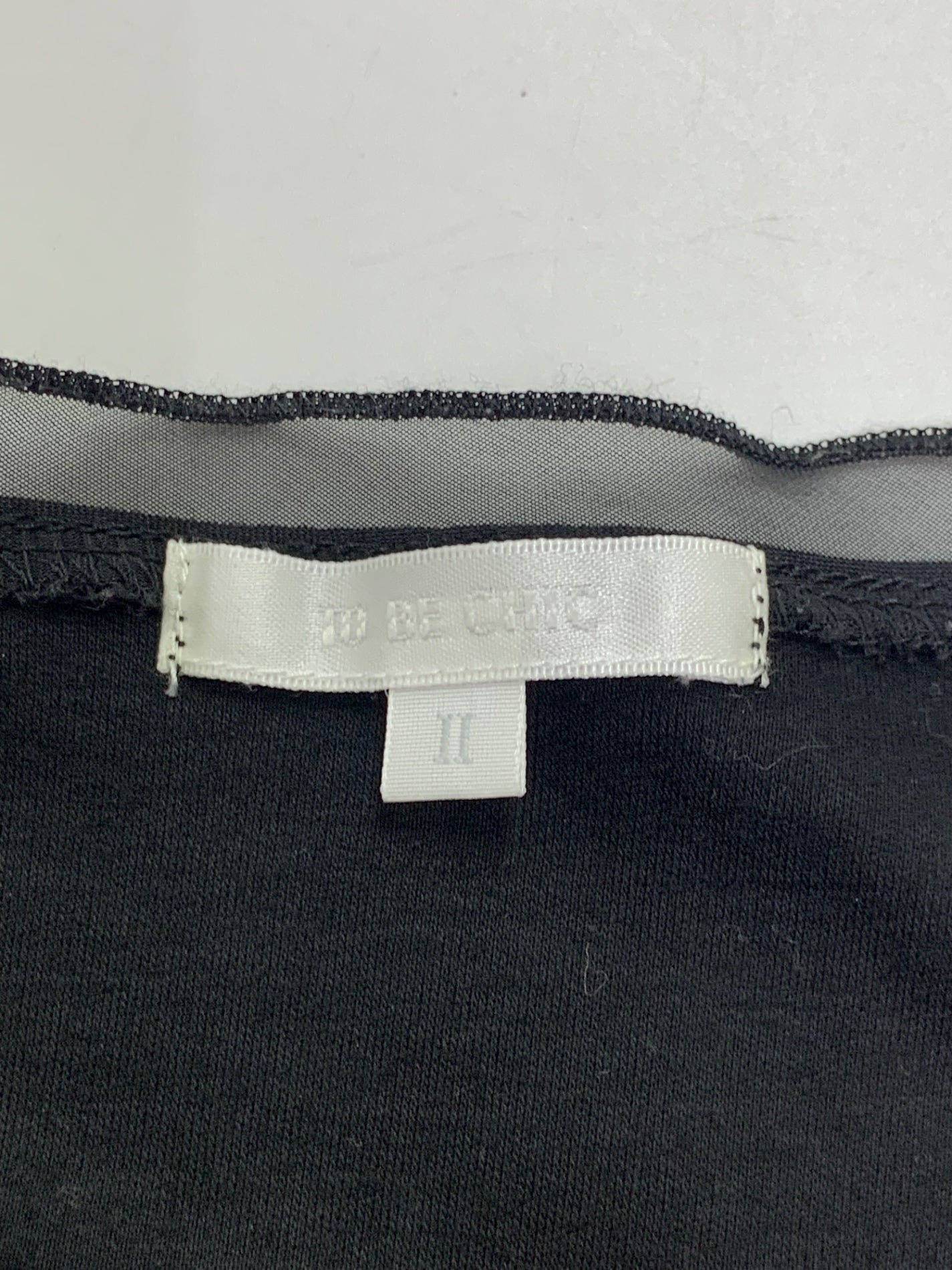 トゥービーシック W5P05-551-09 Tシャツ 2 ブラック フリル IT9C2XSTCWCG
