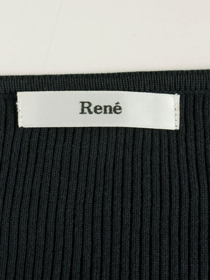 ルネ 6412680 カーディガン 38 ネイビー ワンポイント IT5RV8CRONIO