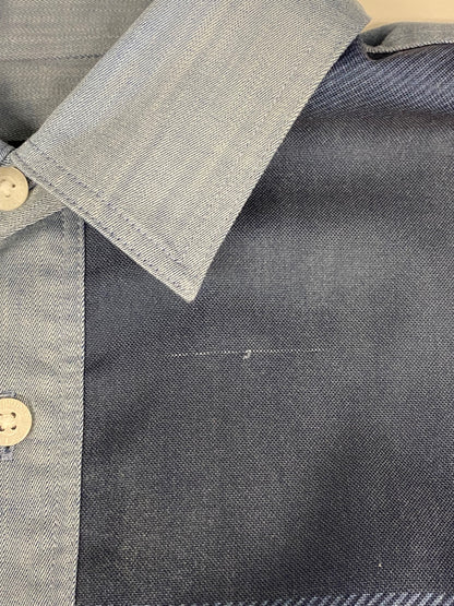 ブラックレーベルクレストブリッジ チェックシャツ 51M05-415-22 LL ネイビー IT8SGL6KK8K8