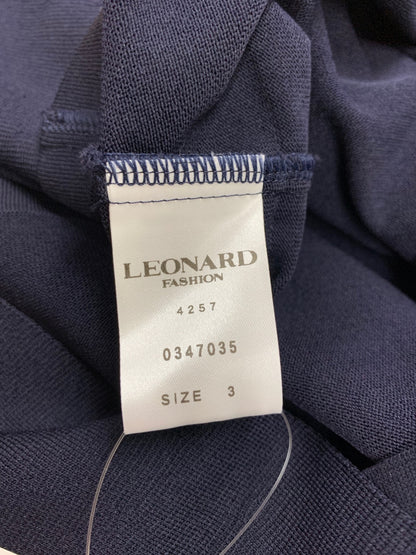 レオナールファッション 0347035 ジャケット 2 ネイビー フリル ビジュー ITESGQ03WK88