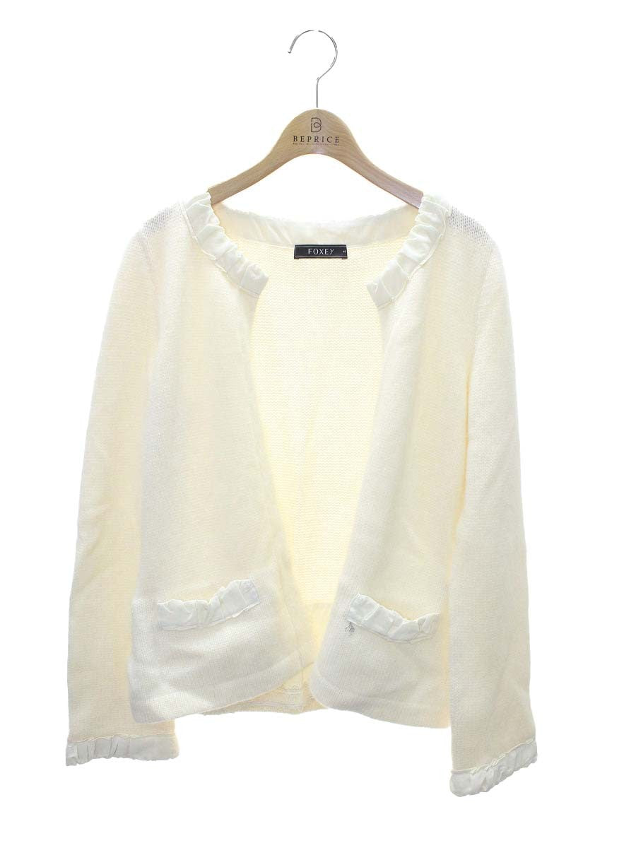 フォクシーブティック リッツジャケット 28078 40 アイボリー カシミヤ ITRVTNQJN3U0