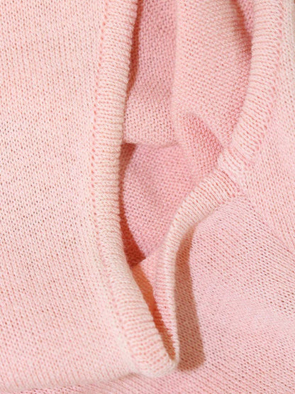 ルネ 6822630 ニットワンピース 34 ピンク フロントジップ リング クルーネック IT4HHBSNWZIC 【SALE】