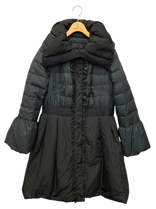 トゥービーシック W7A52-435-09 ダウンコート 46 ブラック フリル IT53DBF4D5S0