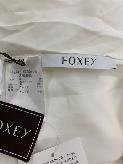 フォクシーブティック Dress 42442 ワンピース 38 ホワイト フレンチシュクレ 銀座本店限定 ITAW7G7QK0W5