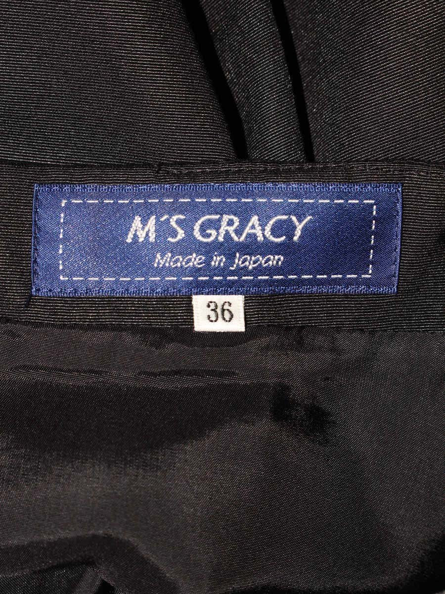 エムズグレイシー 917523 スカート 36 ブラック フレア ITKK4ATVXQOO
