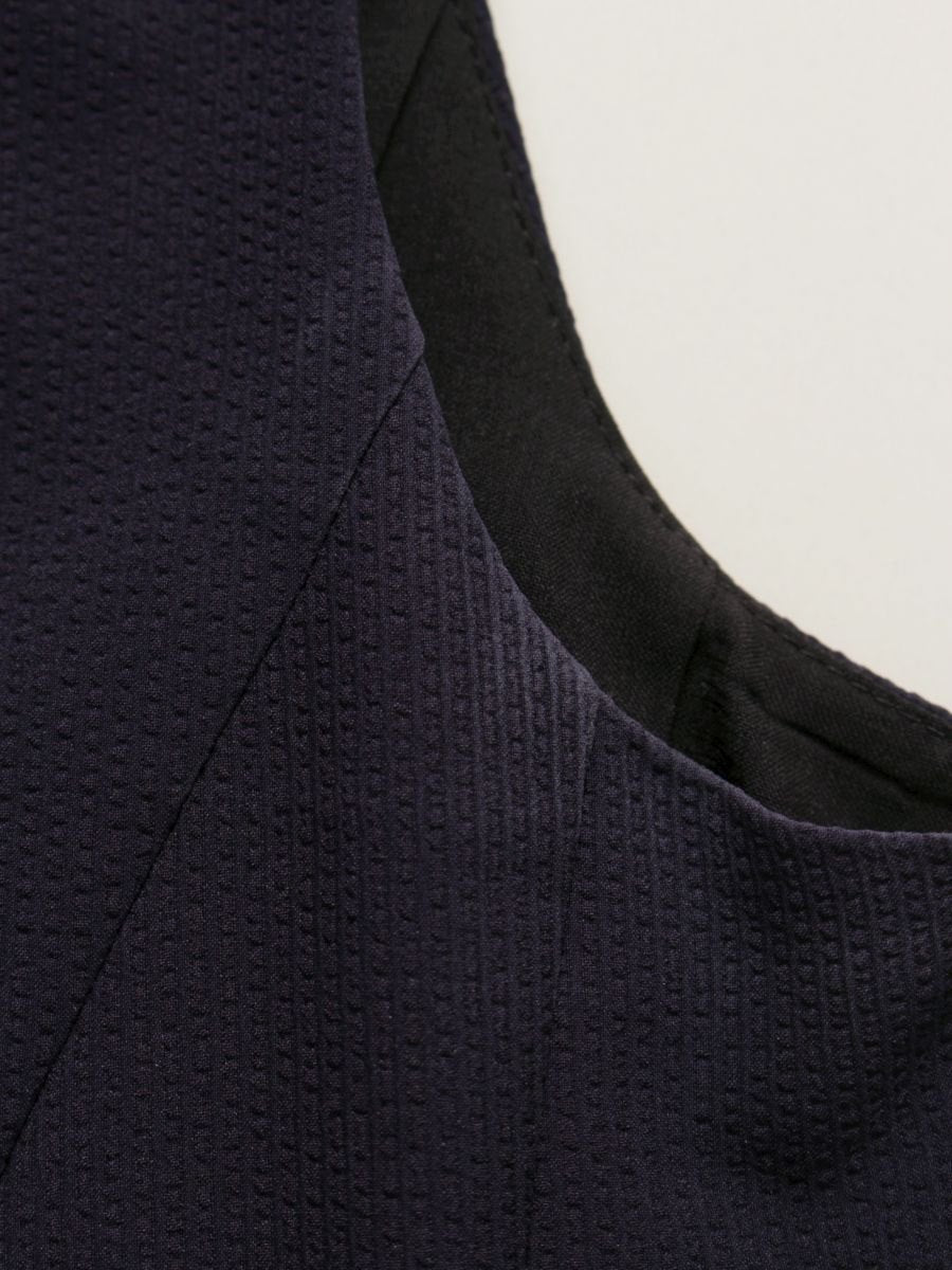 フォクシーニューヨーク Whisper Dress 42640 ワンピース 40 ネイビー IT1AXDDH1974