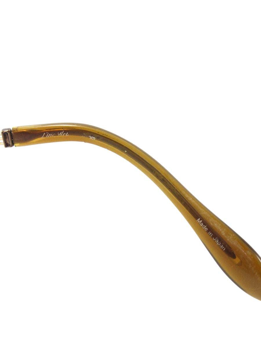 ラインアートシャルマン XL1008 メガネ ブラウン メタルフレーム ハーフリム オーバル ITYE9KXVO4YC