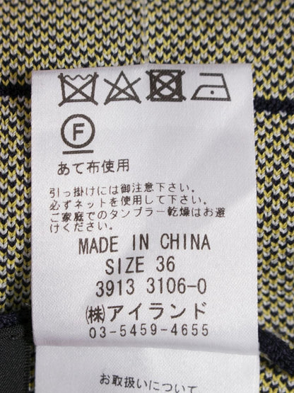 ダイアグラム 39133106-0 ワンピース 36 ネイビー カシュクール ニット IT1FUPB2S6ET