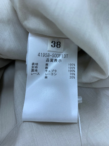 フォクシーブティック Dress Waltz 41958 ワンピース 40 ベージュ 麻 ITO3S7COEGV0