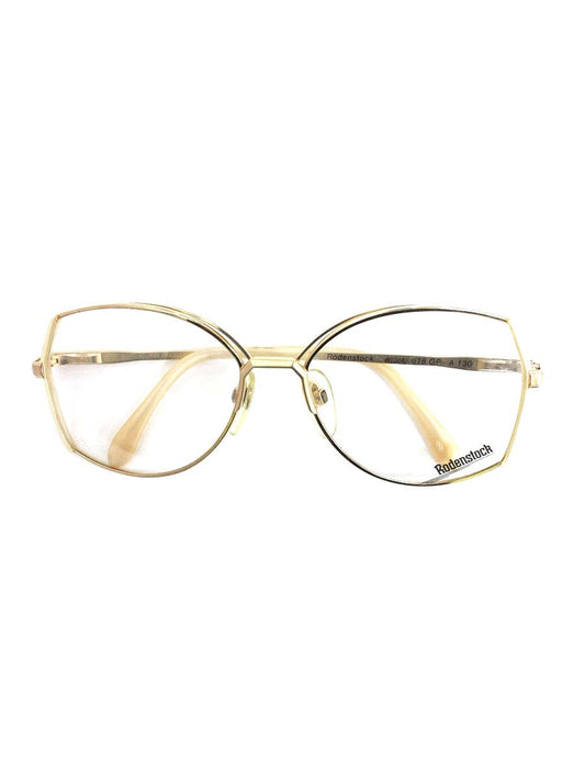 ローデンストック Exclusiv 618 メガネ ゴールド メタルフレーム ボストン ITZV3H09PQ44 【SALE】