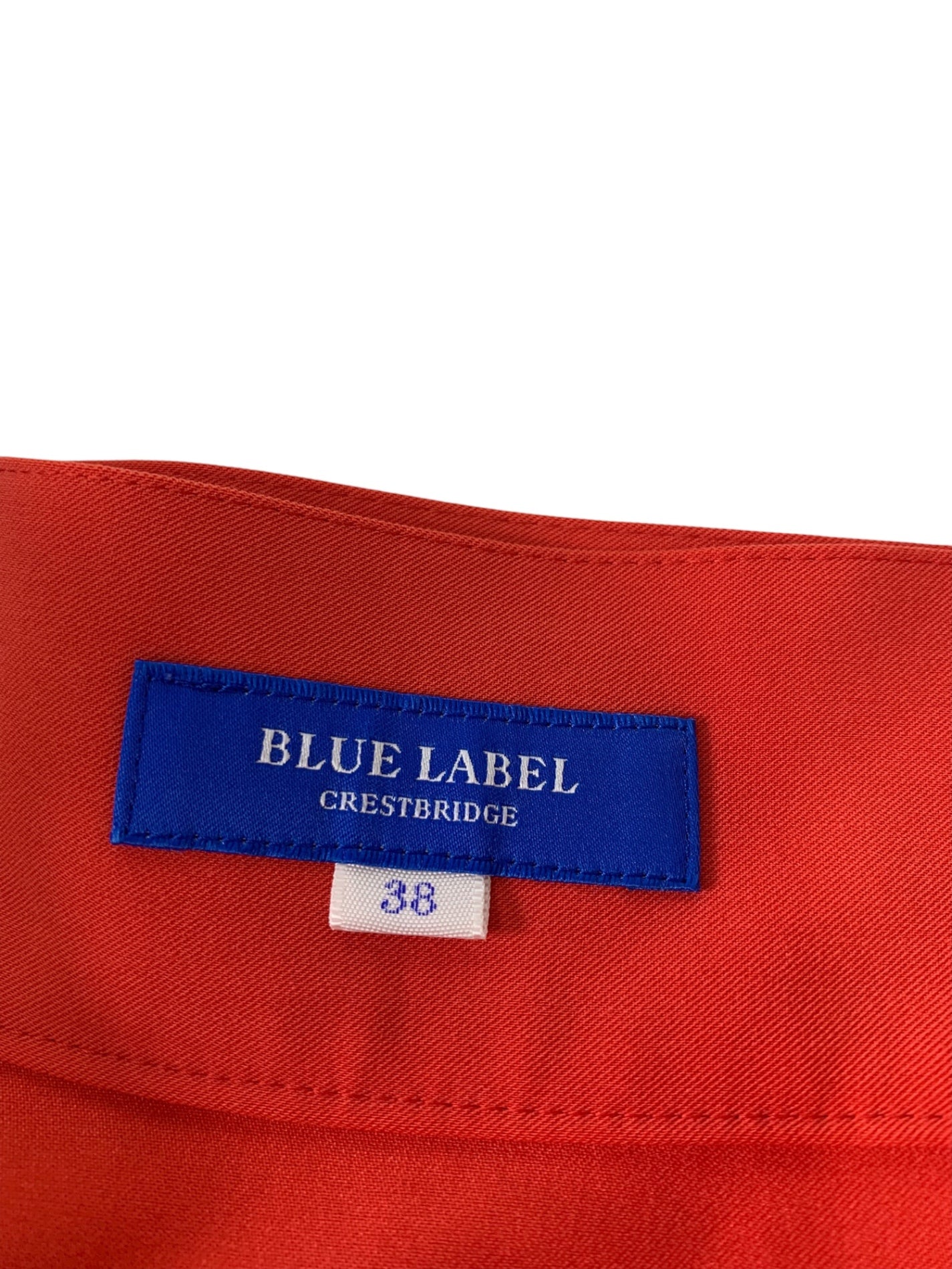 ブルーレーベルクレストブリッジ 55S24-177-16 スカート 38 レッド べっ甲柄ベルト IT6LK66LCKTK 【SALE】