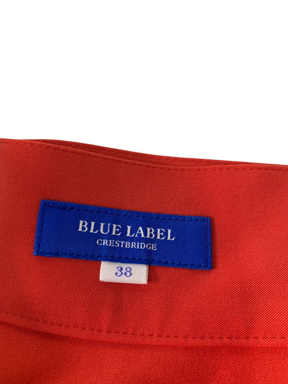 ブルーレーベルクレストブリッジ 55S24-177-16 スカート 38 レッド べっ甲柄ベルト IT6LK66LCKTK 【SALE】