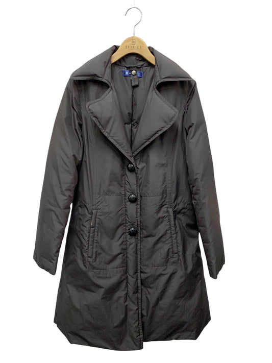 エムズグレイシー 129507 ダウンコート 38 ブラック Wジップアップ ボタン フード付き IT3OWV19ZVMI