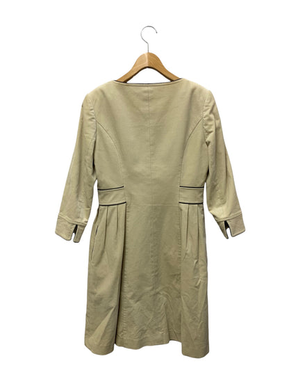 ルネ 6036170  ノーカラーコート 38 アイボリー TISSU コーデュロイ ITQAM9XISYVC