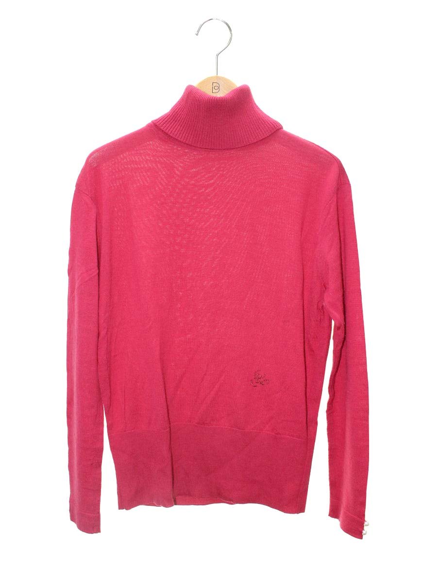 ルネ 6132620 ニットセーター 36 レッド タートル ウール ITO9S701X8R6
