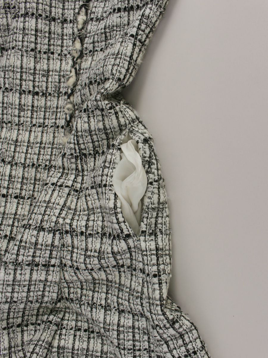 ルネ 6736430 ワンピース 36 ブラック/ホワイト TISSUE ツイード