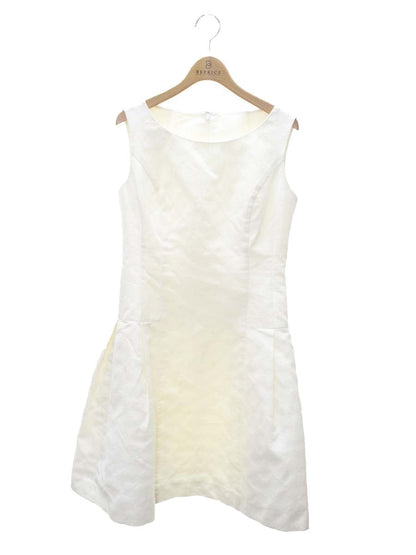 ルネ 6326850 ワンピース 36 ホワイト TISSUE バックジップ ラウンドネック IT4DNOTQKL7I 【SALE】