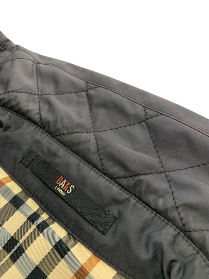 ダックス 11-611730 キルティングジャケット 38 ネイビー チェック ITPQE78K5ANS