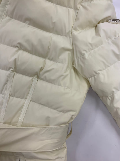 エムズグレイシー 819509 ダウンコート 36 ホワイト レッキスファー ダブルジップ 2way IT03TG10UVSG