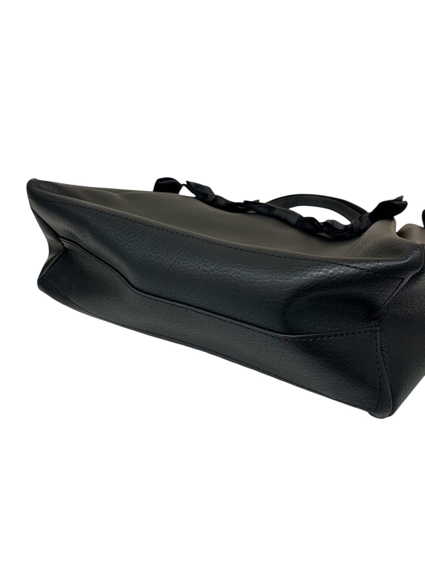 エムズグレイシー リボン付きトート 094516 トートバッグ ブラック リボン ITZUOL96TQDQ