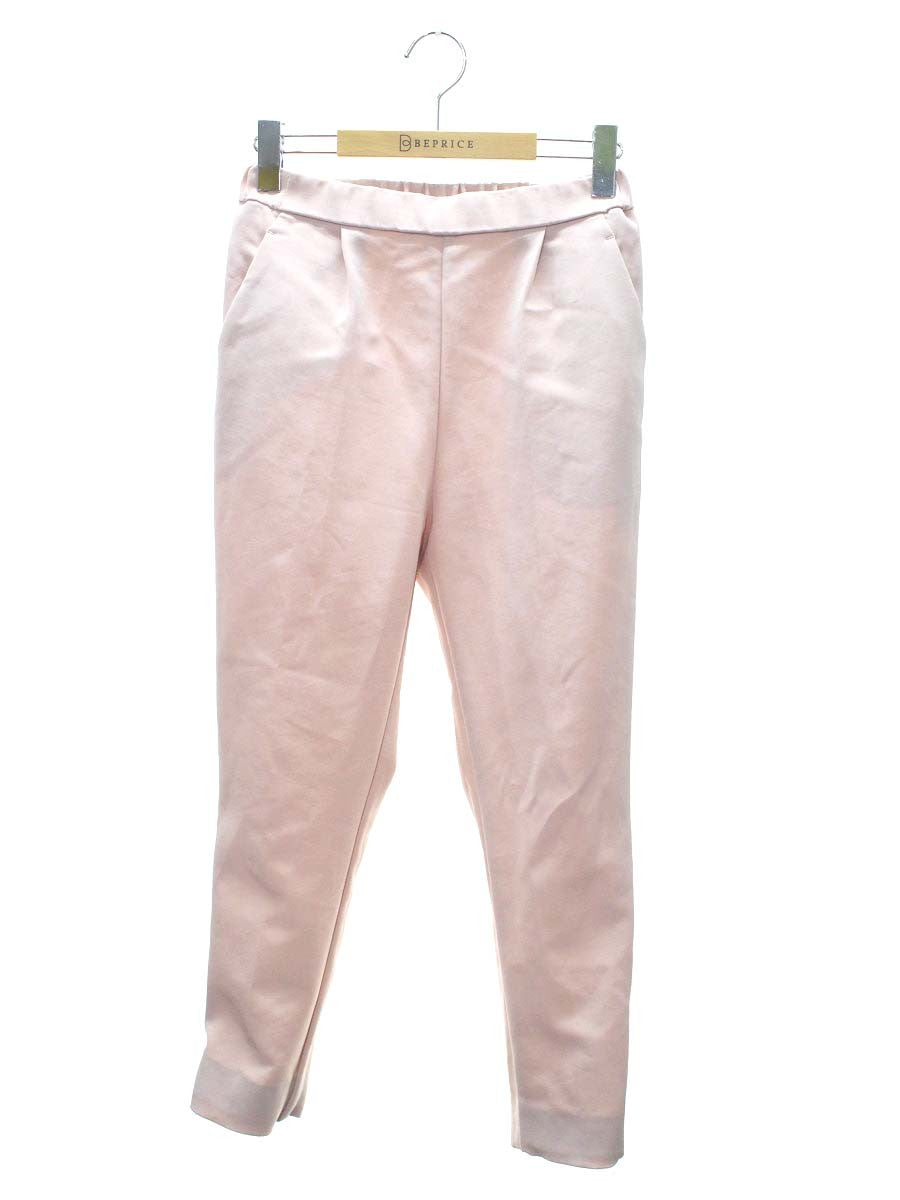 ヨリ YR2022-095AW パンツ 36 ピンク クロップド ウエストギャザー ITFYIW07WAM4 【SALE】