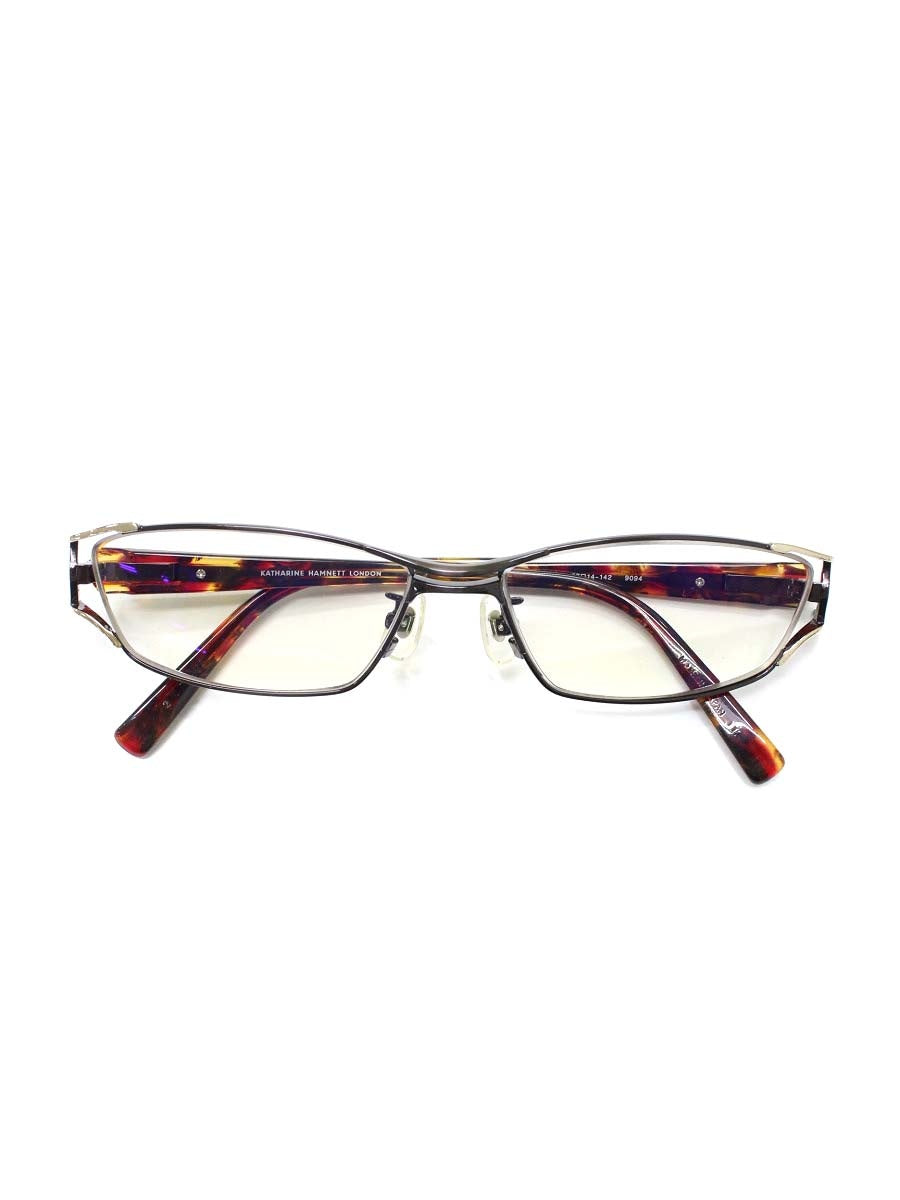 キャサリンハムネット 9094 メガネ ブラウン ゴールド コンビフレーム フルリム スクエア ITSR7UH92XCK