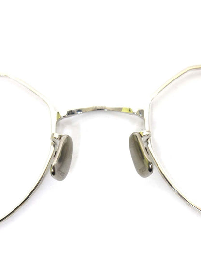 アイヴァン7285 177 メガネ シルバー メタルフレーム フルリム ラウンド ITXWL2HYD6NK