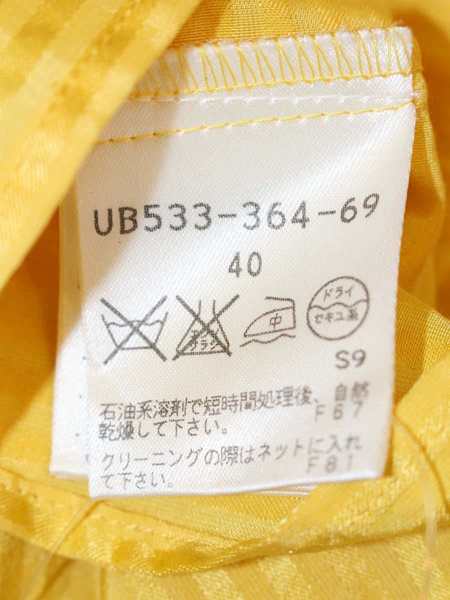 トゥービーシック UB533-364-69 ブラウス 40 イエロー フリル IT5U0UXEDSRU