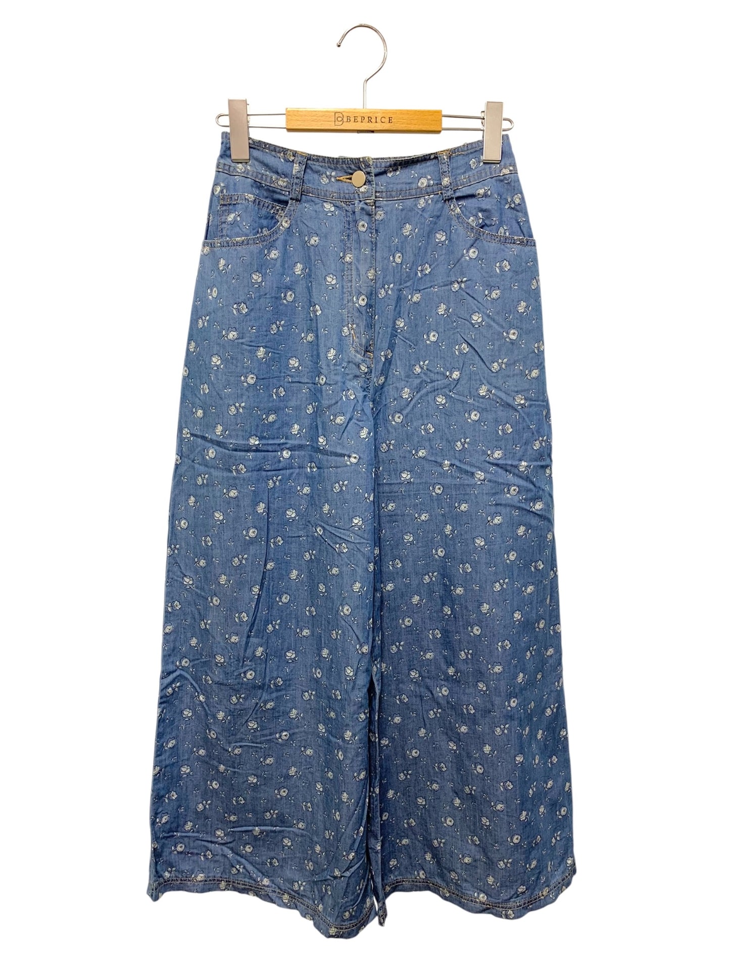 エムズグレイシー ボタニカルデニムパンツ 516312 36 ブルー 総柄 ITWV4R9BKGVK