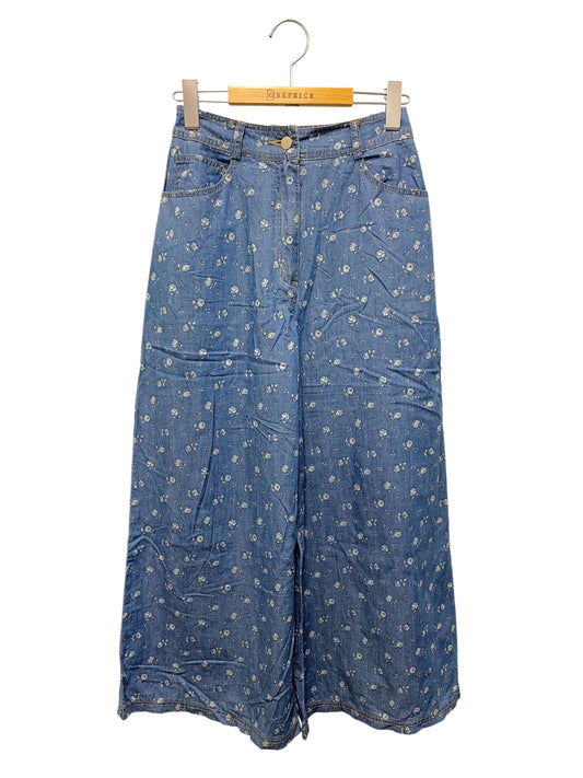 エムズグレイシー ボタニカルデニムパンツ 516312 36 ブルー 総柄 ITWV4R9BKGVK 【SALE】