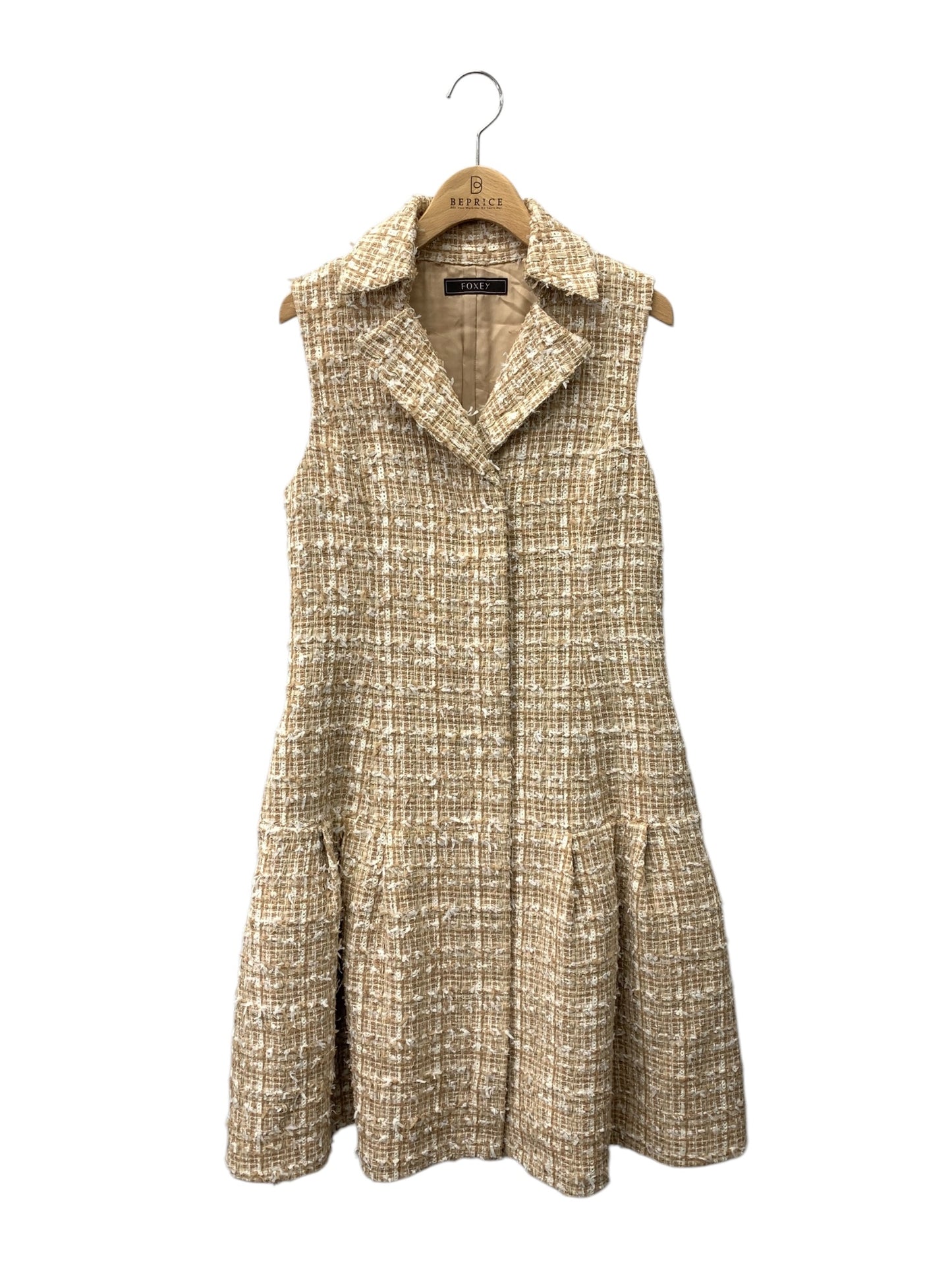 フォクシーブティック Dress Tulip Grace 39874 ワンピース 38 ベージュ ITJPWFO9LOZW