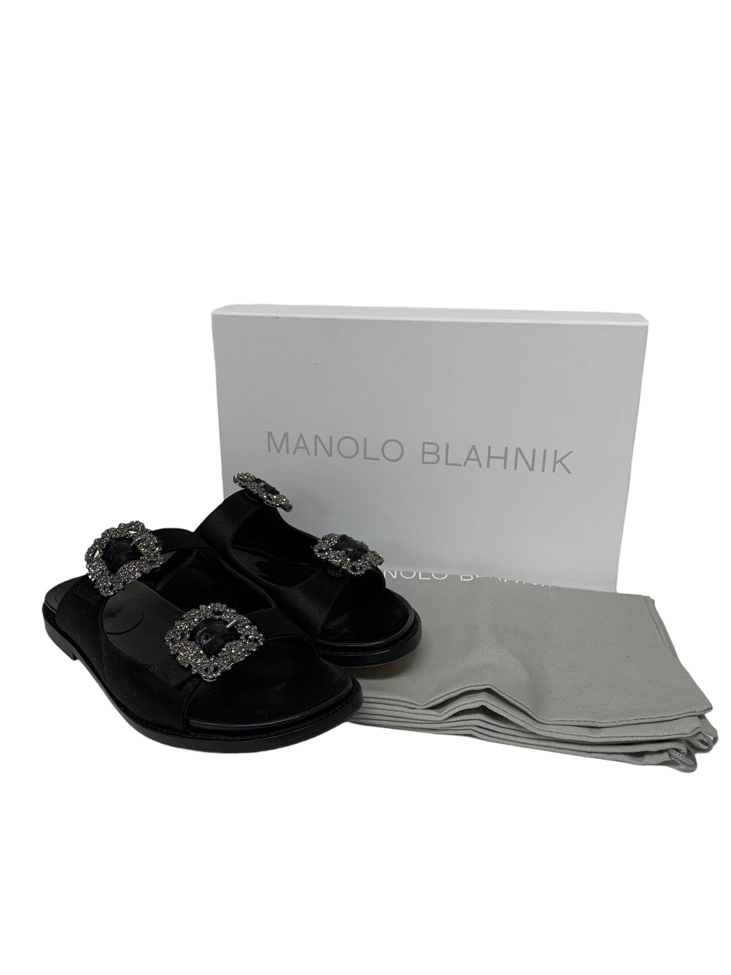 マノロブラニク STURLUSHANGI サンダル 38 ブラック ハンギシ ITMICIOS5RAS