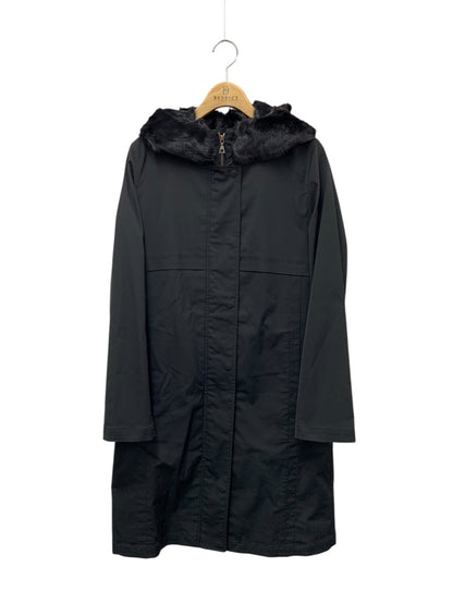 セオリー 01-9160802-050-902 コート S ブラック 2WAY ファー ITTIMMS71K6C