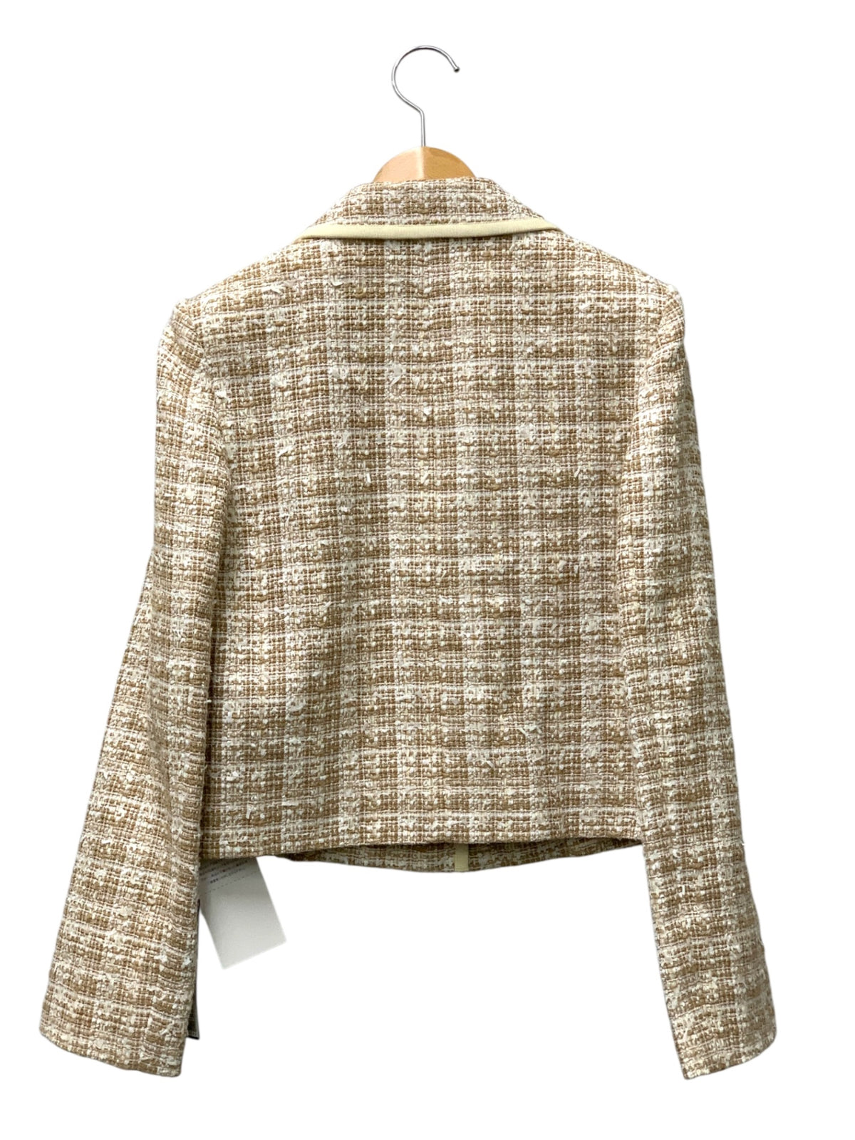 フォクシーブティック Jacket Tweed 40540 ジャケット 38 ベージュ IT9C02U9HU82