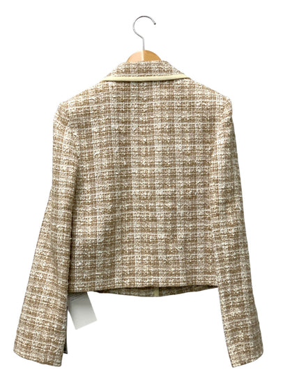 フォクシーブティック Jacket Tweed 40540 ジャケット 38 ベージュ IT9C02U9HU82