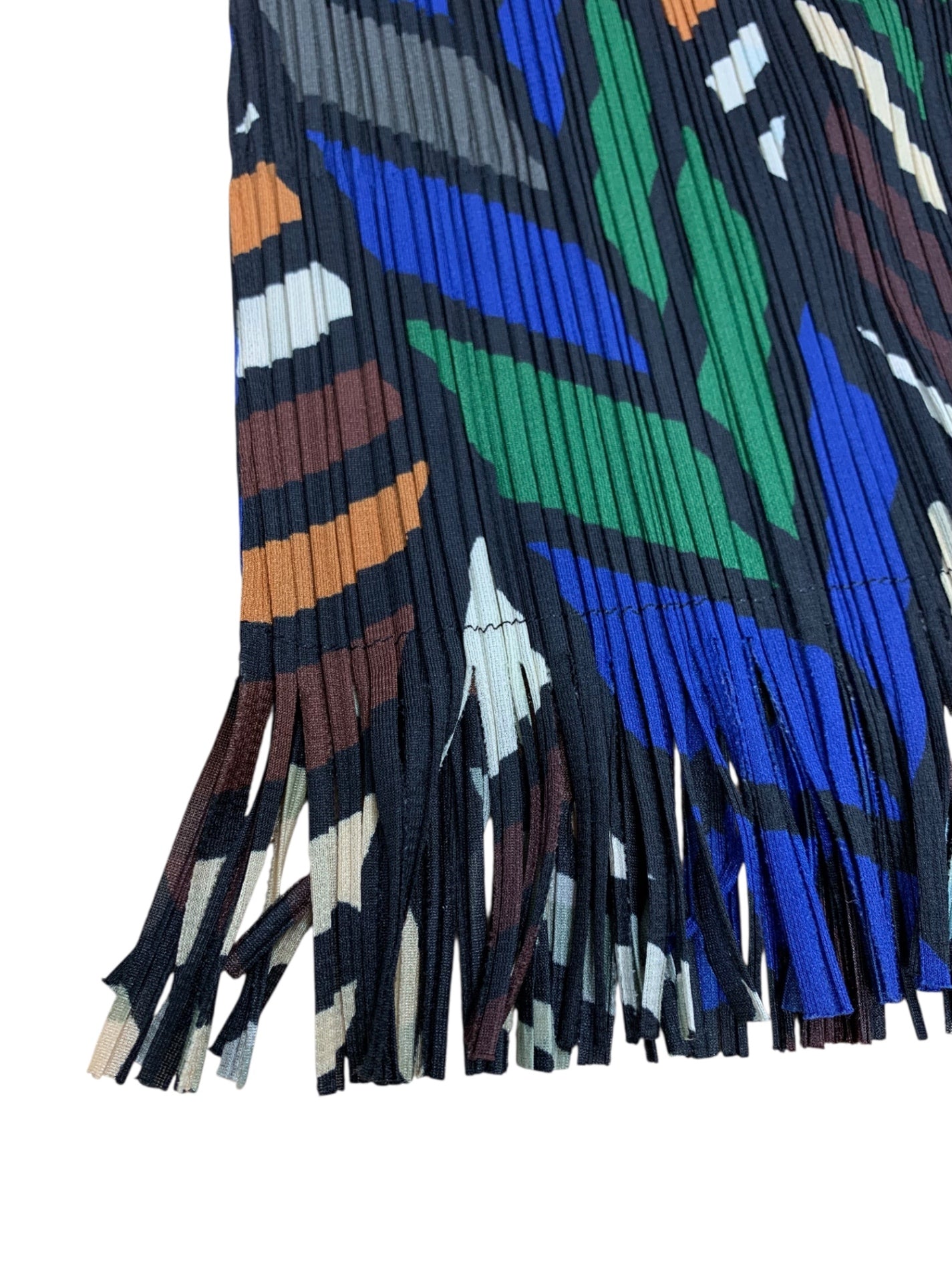 プリーツプリーズイッセイミヤケ PP23-JK656 カットソー 3 マルチカラー 裾フリンジ ITTPRSJSH9DE