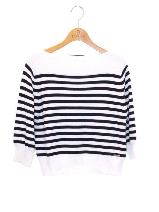フォクシーニューヨーク Seberg Sweater 41717 ニット 38 ネイビー ボーダー ITL60R7Z33NK