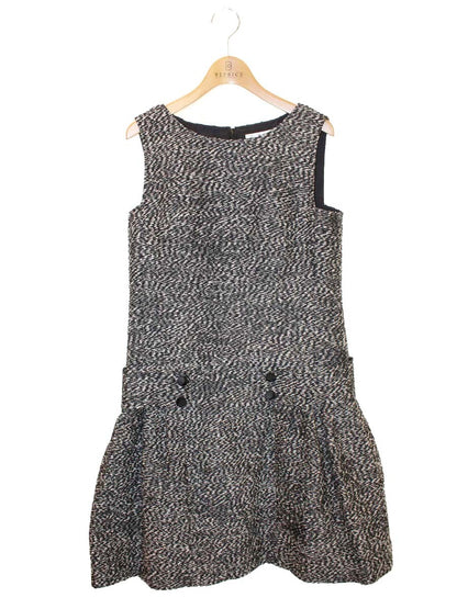 ルネ 6646910 ワンピース 36 ブラック limited editionタックフレア IT4OHLX0LSR2