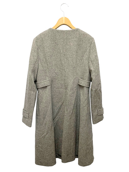 エリザ 27505051 ノーカラーコート 3 グレー ウール IT5UESSQZ0E2 【SALE】