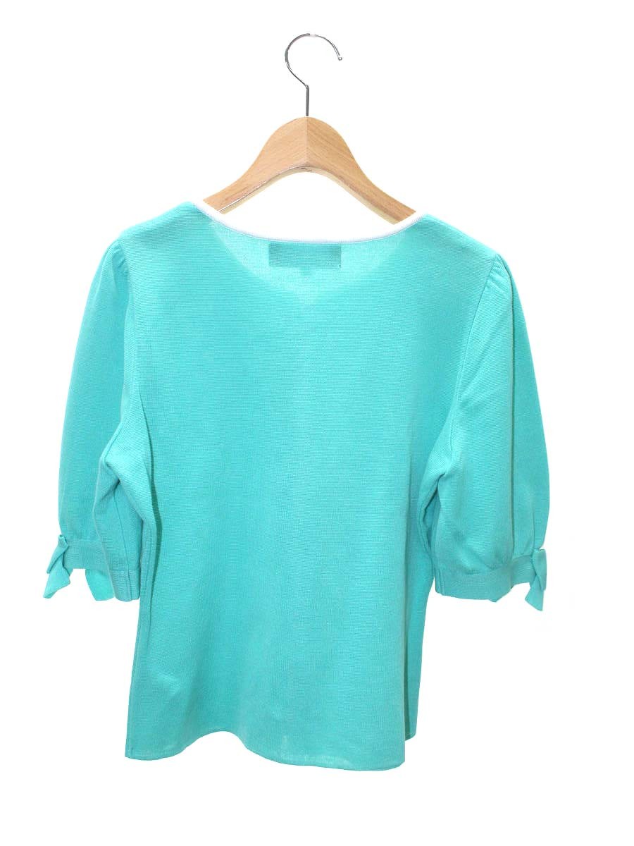 エムズグレイシー Emerald Green Zip Knit 918348 カーディガン 40 グリーン ITTL2FDN09OI