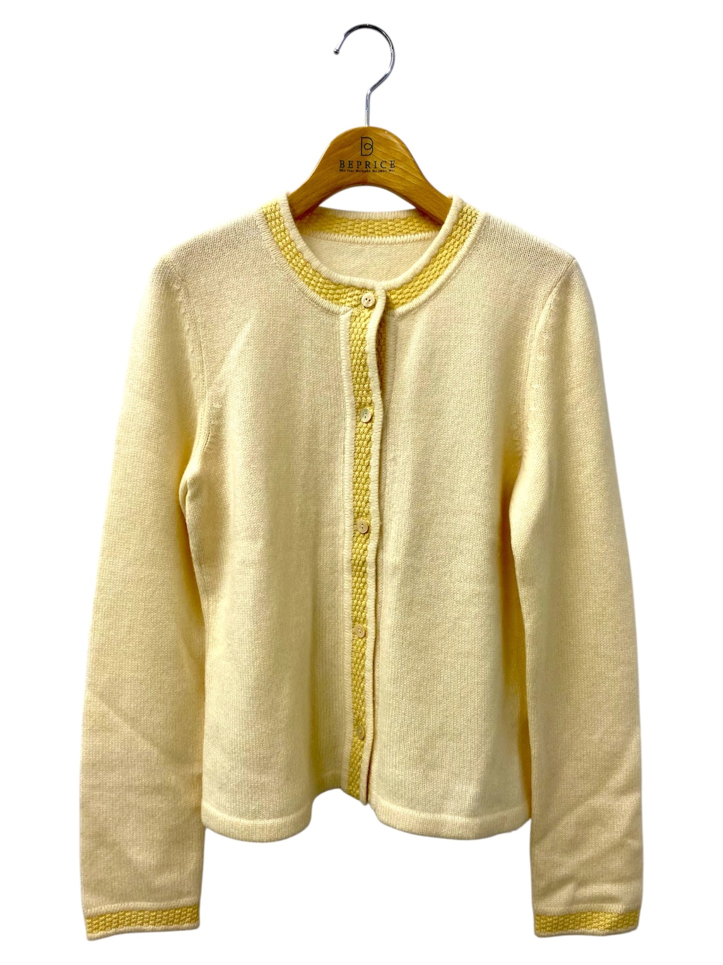 フォクシーブティック Bicolove 33767 40 アイボリー カシミヤ カーディガン ITGXXSDMK01C